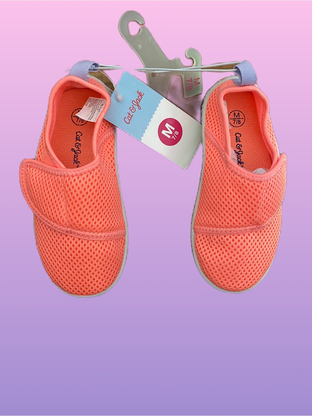 Cat & Jack Coral-Pink Mesh Toddler Water Shoes